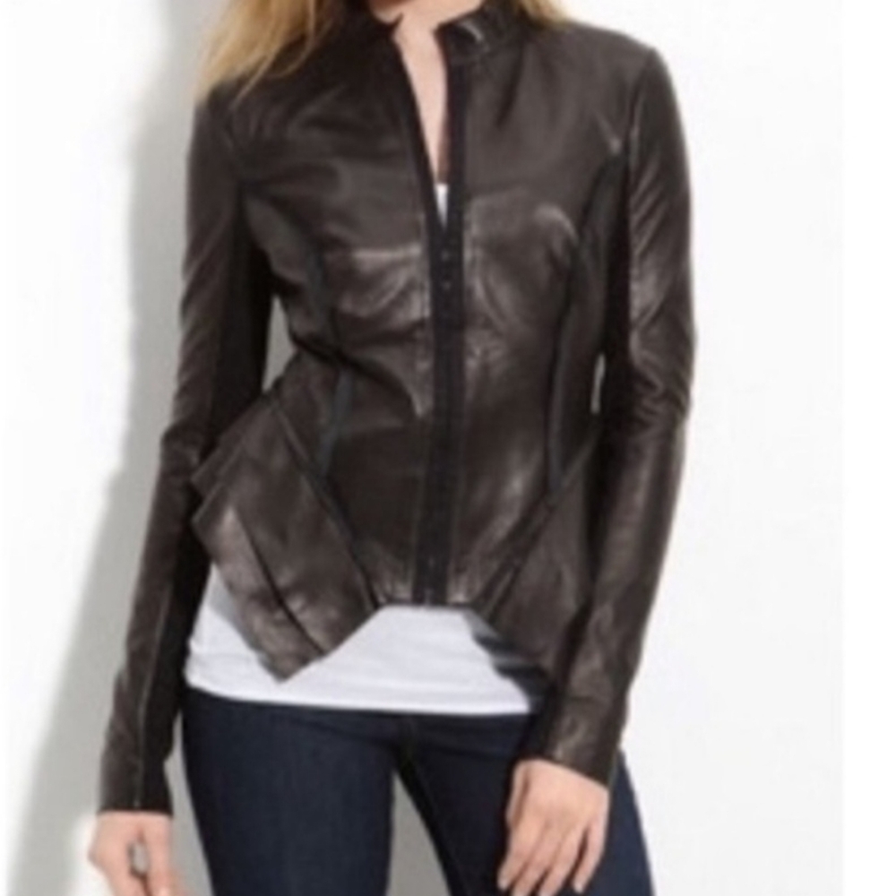 Hinge Black Leather Jacket